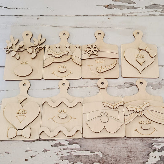 DIY Christmas Ornament Coloring Kit, Wooden Ornaments, Kids Activity