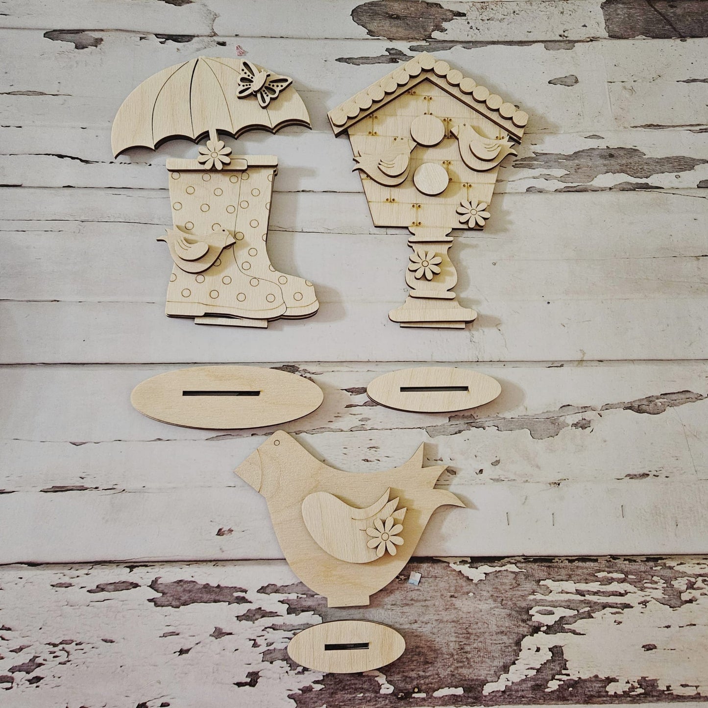 Spring Gnome shelf sitter wood blank diy, Easter tiered tray blank decor, Easter decor, Bunny gnome DIY, Spring Shelf Sitter, Bunny blank - LaserOnTheHill