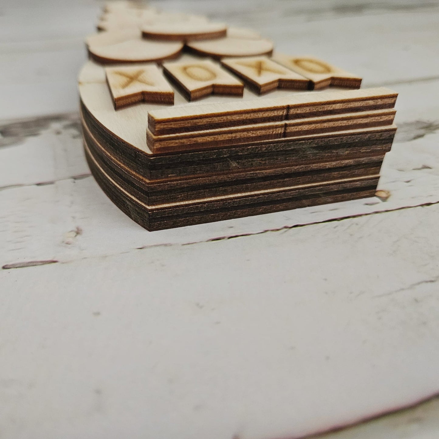 Valentine's Gnome Wood Blank DIY Shelf Sitter, Tiered Tray Decor