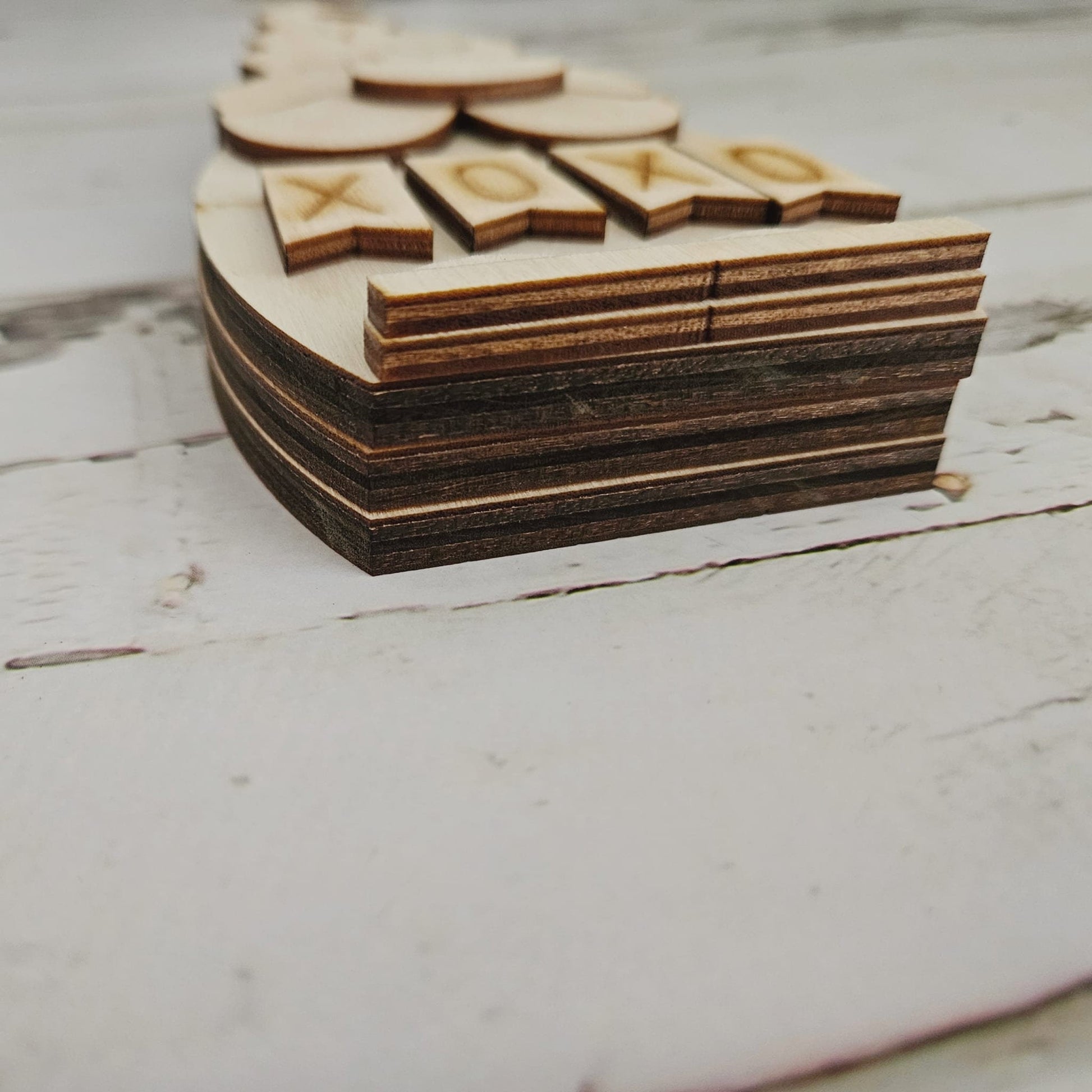 Valentine's Gnome Wood Blank DIY Shelf Sitter, Tiered Tray Decor