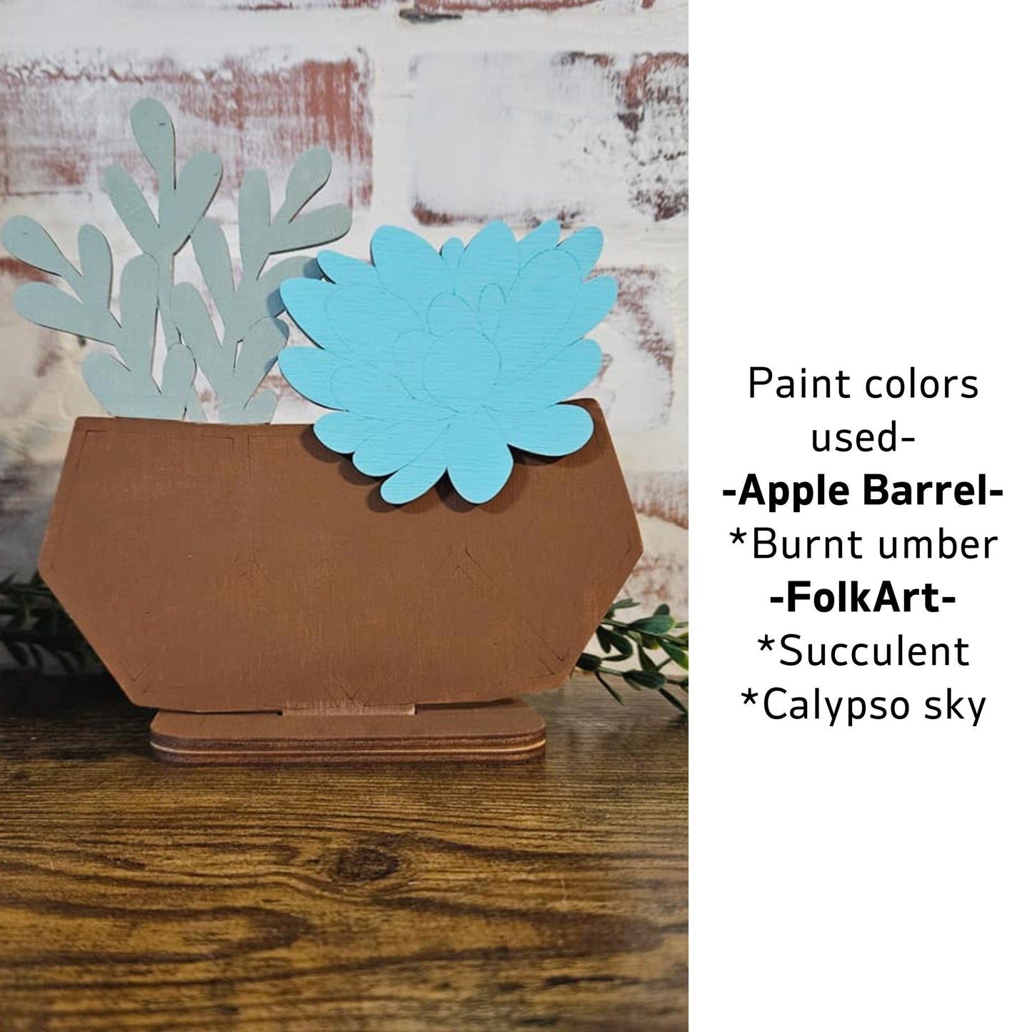 Succulent Gnome Wood Shelf Sitter Blank, DIY Kit