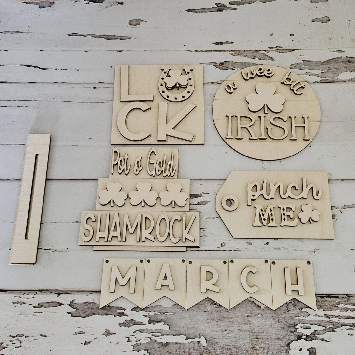 St Patrick's Day Tiered Tray Decor DIY Kit