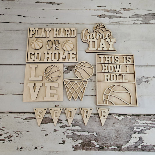 Basketball tiered tray diy blank, make your own basketball decor, DIY basketball signs, Basketball wood blank, Sports tiered tray1669985758