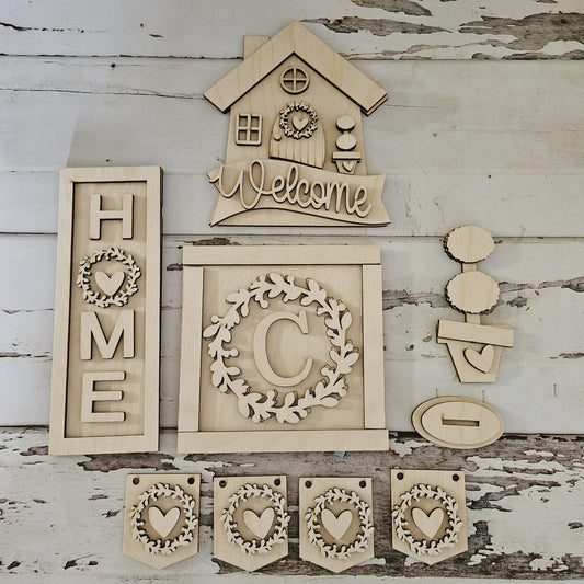 Home Tiered Tray, Tiered Tray Blank, Tray Blank Set, Home Sweet Home, Home Signs, Everyday diy home decor1691321597