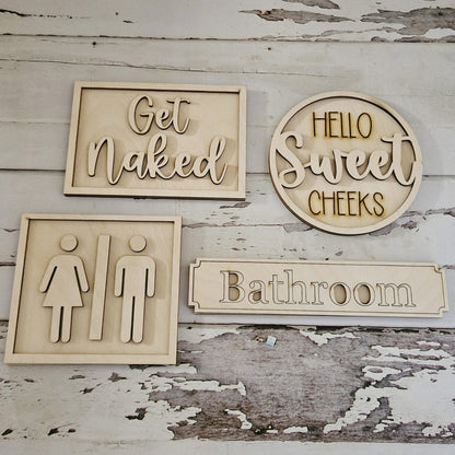 Bathroom Tiered tray blank set, Tiered Tray Blank, Home Tiered Tray, Bathroom Tiered Tray, DIY Tier Tray, Home Tray Decor - LaserOnTheHill