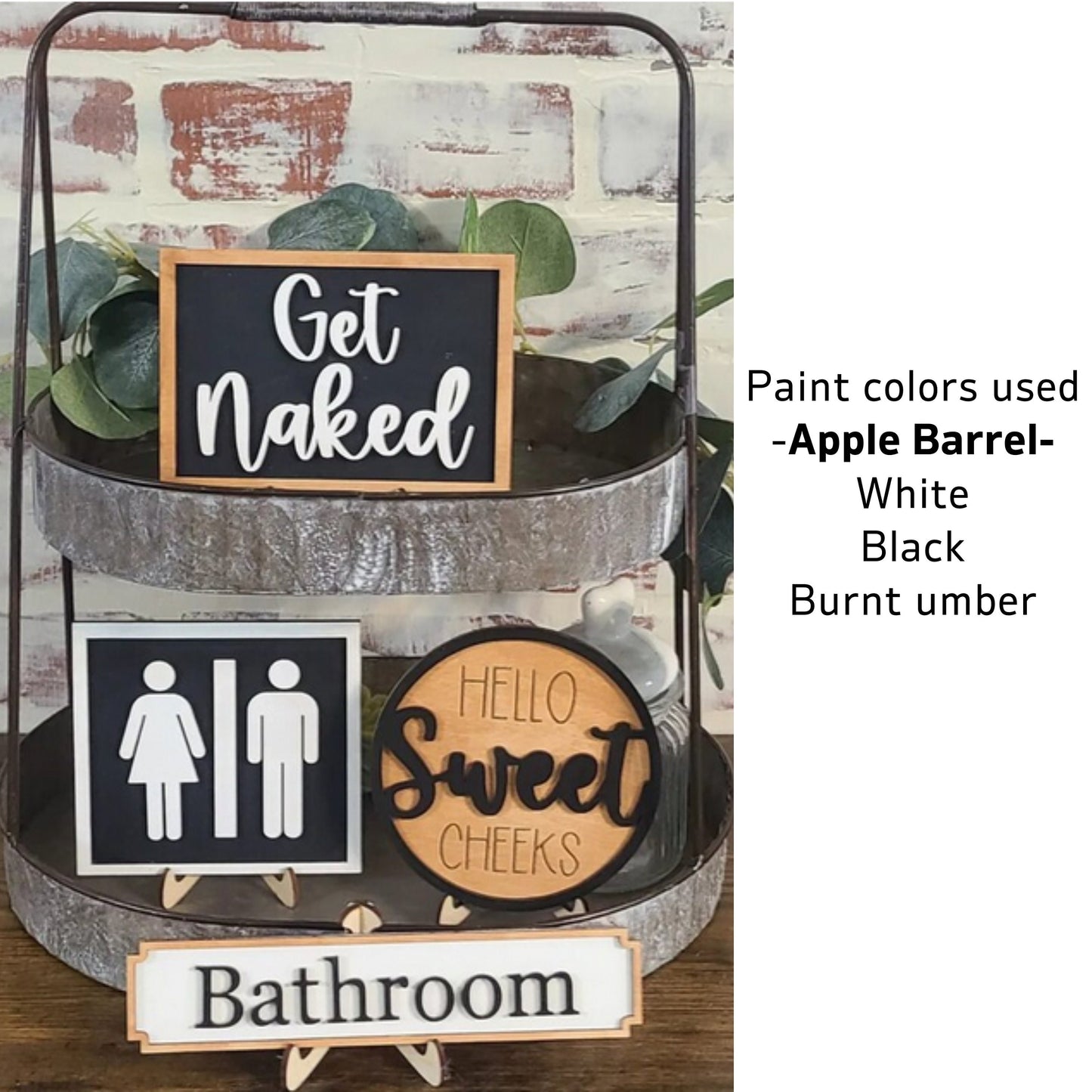 Bathroom Tiered tray blank set, Tiered Tray Blank, Home Tiered Tray, Bathroom Tiered Tray, DIY Tier Tray, Home Tray Decor - LaserOnTheHill