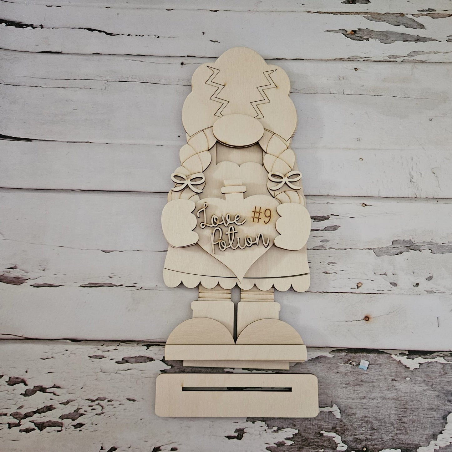 Halloween Gnome shelf sitter wood blank diy - Halloween tiered tray blank decor - Fall decor - Fall gnome DIY - Halloween Shelf Sitter