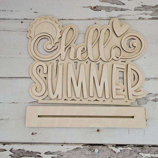 Summer watermelon, Summershelf sitter wood blank diy, Summer tiered tray blank decor, Summer decor, Summer DIY, Summer Shelf Sitter - LaserOnTheHill