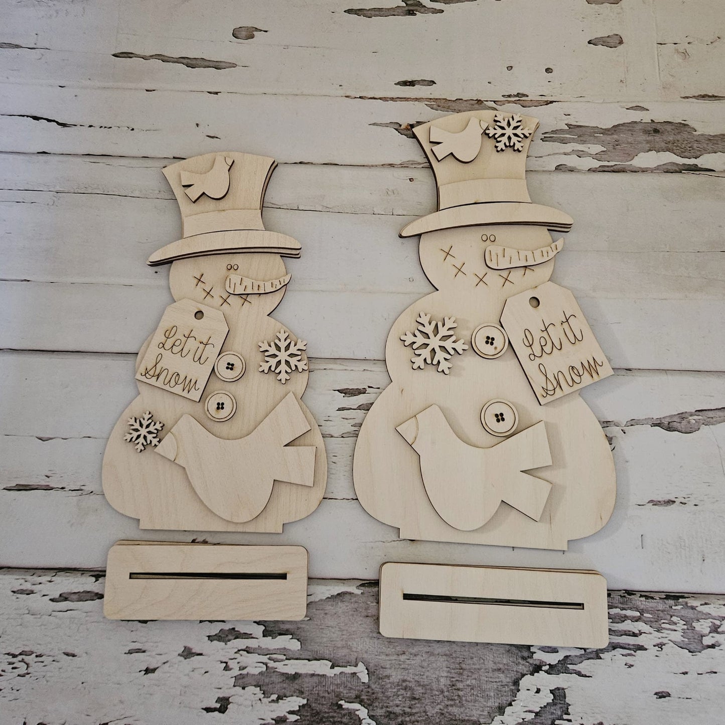 Winter Gnome shelf sitter wood blank diy, Snowman tiered tray blank decor, Winter decor, Christmas gnome DIY, Winter Shelf Sitter, Snowman1736192510