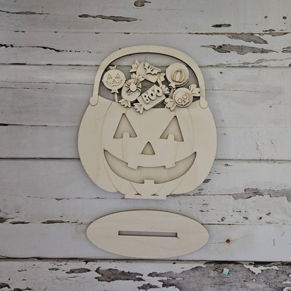 Halloween shelf sitter - DIY Halloween home decor - Fall shelf sitter - Wood blanks - Halloween diy home decor - Halloween gnome