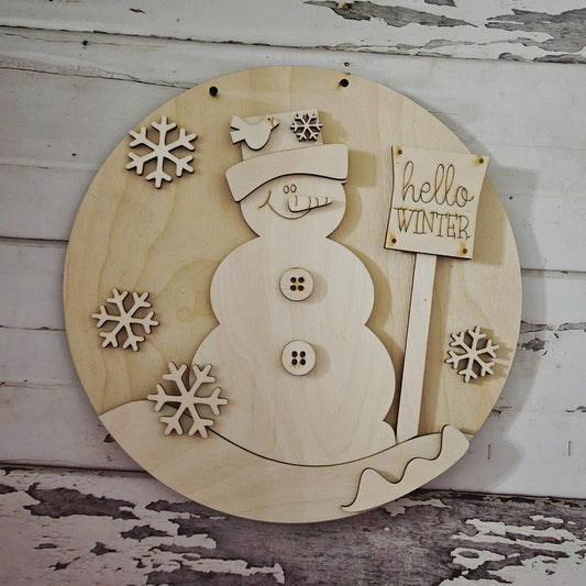 Winter door hanger blank | Winter blank door hanger | DIY Christmas Door Hanger Kit | Christmas | Snowman | Santa | DIY | Door Hanger1750524995