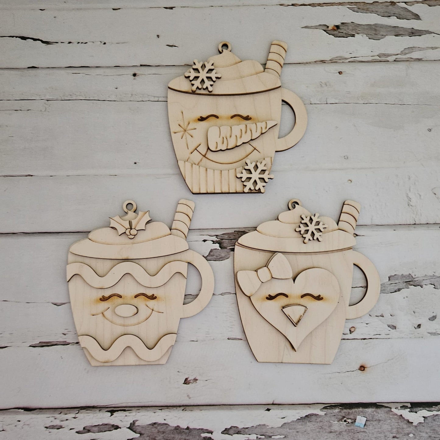 Christmas Ornament Coloring Kit, Christmas DIY Ornaments, Wooden Ornaments to Paint, Kids DIY Ornaments, Kids Christmas Ornaments, DIY Kit