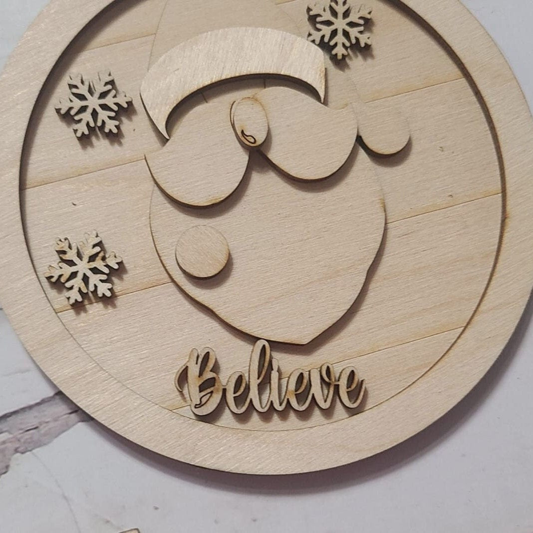 Christmas tiered tray decor diy blank, Tiered Tray Decor blank, Wood Craft Kit, Do It Yourself, DIY Craft Kit, 3D Decor, Christmas Decor DIY