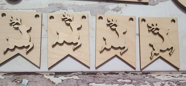 Christmas tiered tray decor diy blank, Tiered Tray Decor blank, Wood Craft Kit, Do It Yourself, DIY Craft Kit, 3D Decor, Christmas Decor DIY