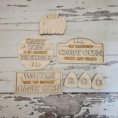 Halloween tiered tray decor bundle, Halloween tiered tray blanks, Fall decor blanks, Halloween DIY decor - LaserOnTheHill