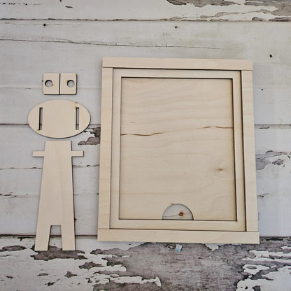 Christmas Tiered Tray Decor, DIY Birch Wood Craft Kit