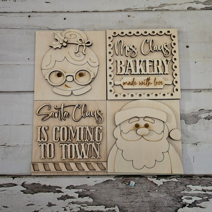 Christmas Tiered Tray Wood Blanks | DIY Interchangeable Signs