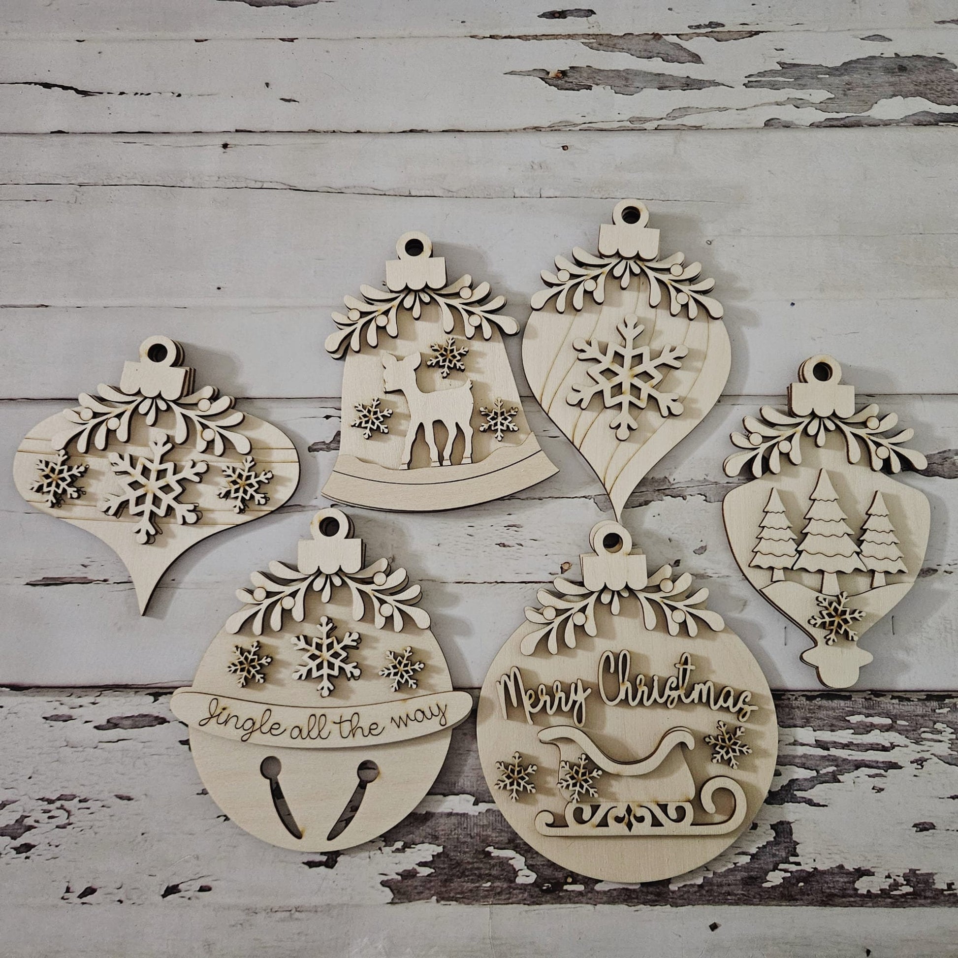 Christmas Ornament Coloring Kit, Christmas DIY Ornaments, Wooden Ornaments to Paint, Kids DIY Ornaments, Kids Christmas Ornaments, DIY Kit