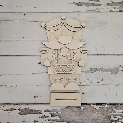 Christmas Wood Nutcracker Shelf Sitter DIY Kit