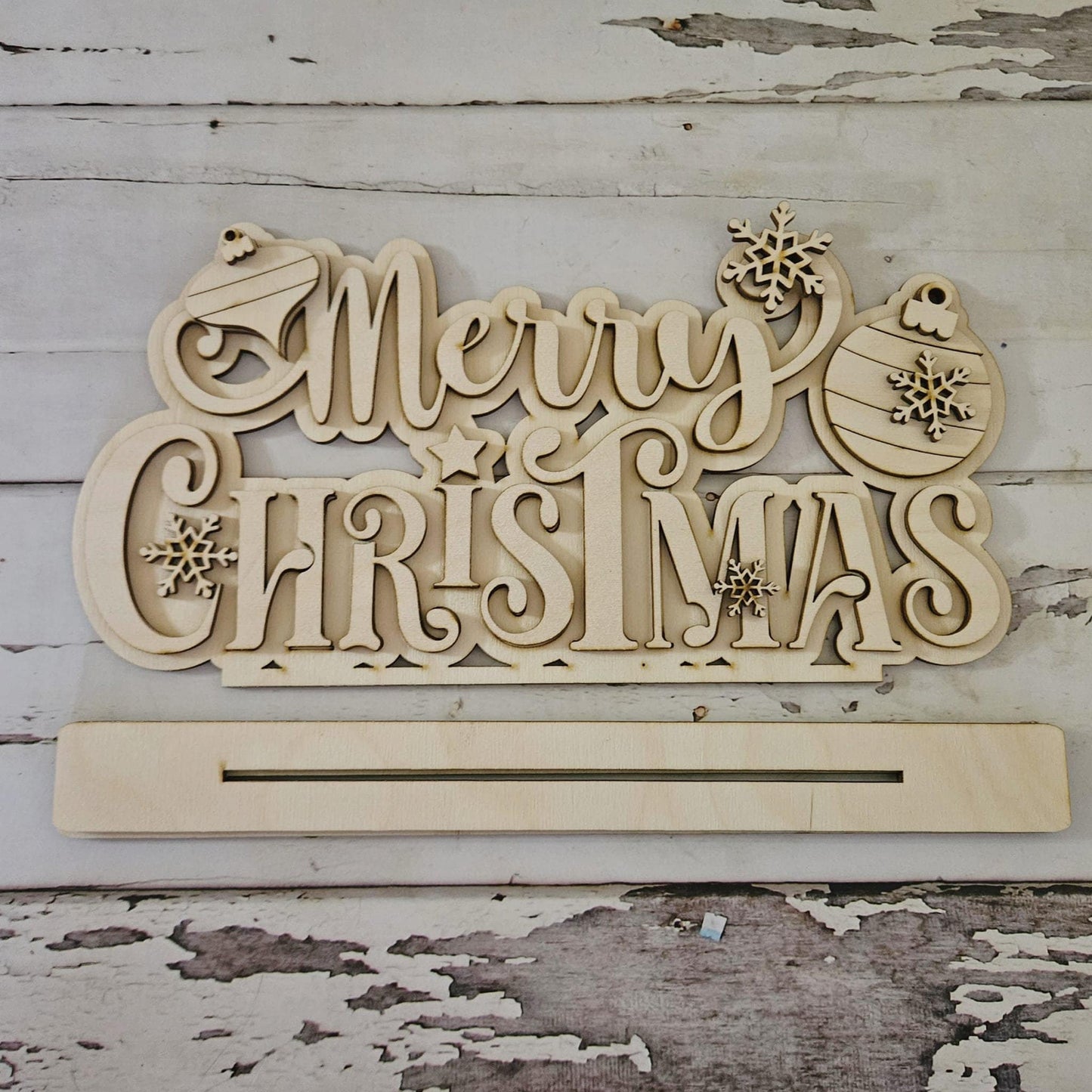 Santa shelf sitter diy blank - DIY Christmas home decor - Christmas wood blanks - Christmas tiered tray decor - Santa Claus home decor