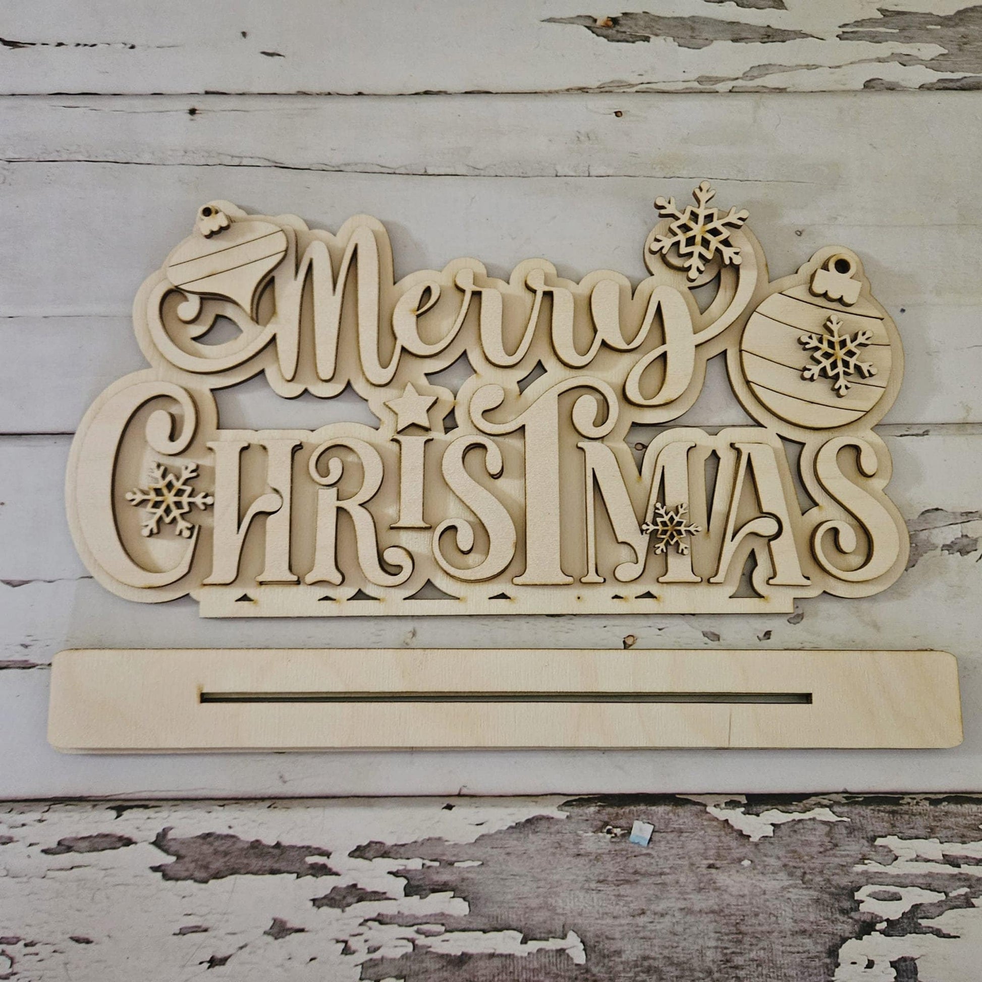 Santa shelf sitter diy blank - DIY Christmas home decor - Christmas wood blanks - Christmas tiered tray decor - Santa Claus home decor