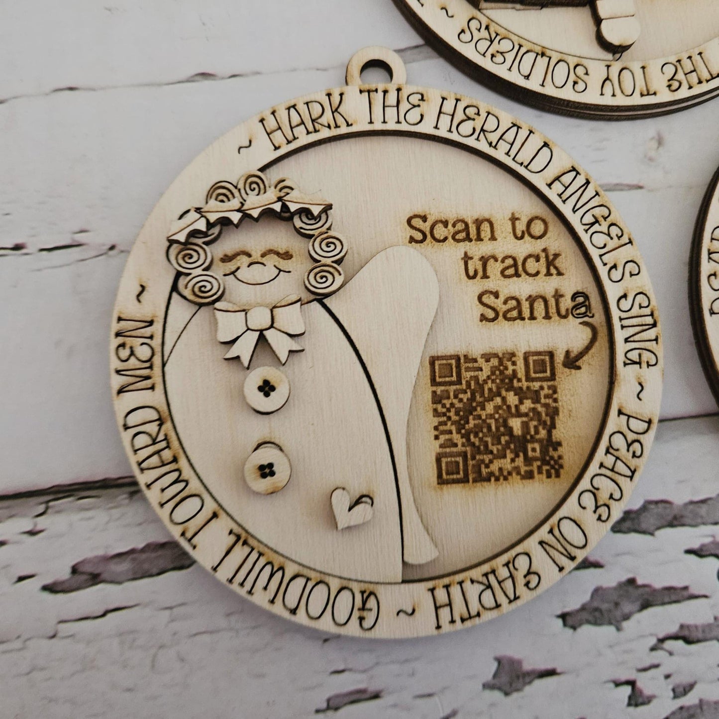 Christmas Ornament Coloring Kit, DIY Wooden Ornaments, Kids Activity