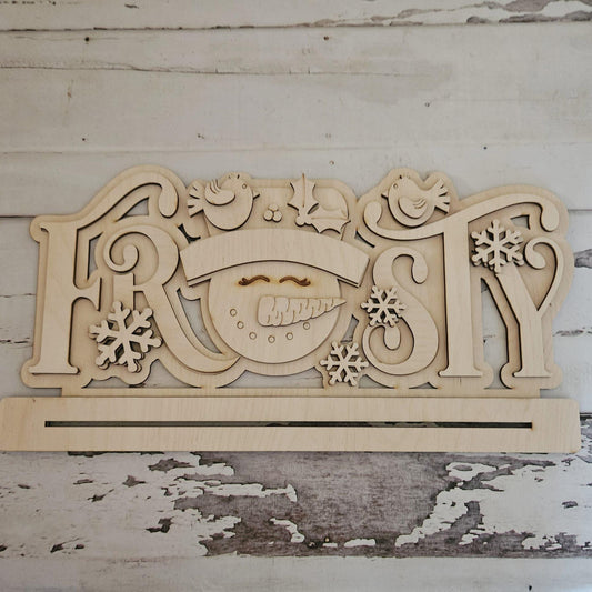 Santa Shelf Sitter DIY Blank - Christmas Tiered Tray Decor