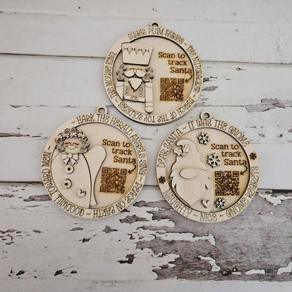 Christmas Ornament Coloring Kit, DIY Wooden Ornaments, Kids Activity