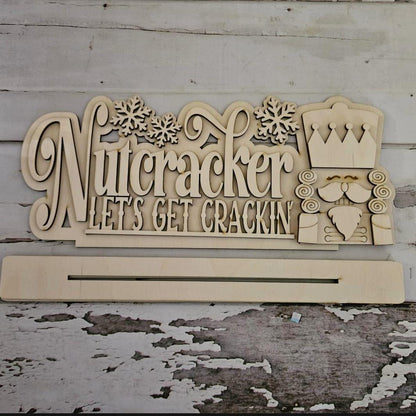 DIY Nutcracker Shelf Sitter Blank – Christmas Tiered Tray Decor