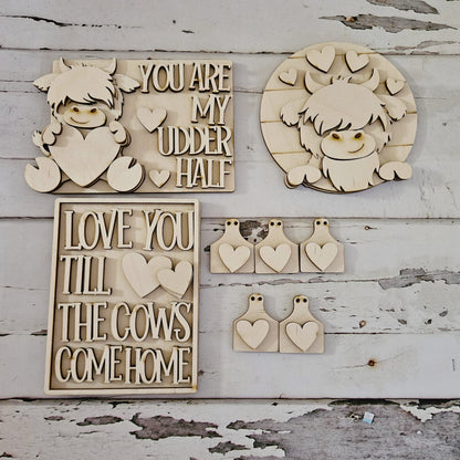 Valentine's Day Tiered Tray DIY Wood Craft Kit