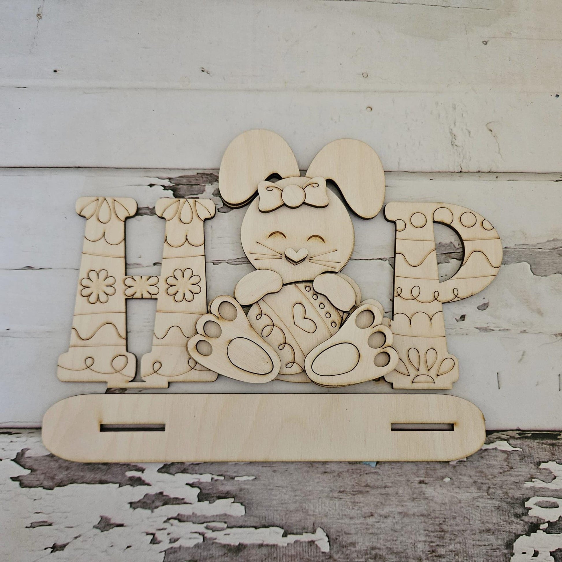 Spring Gnome shelf sitter wood blank diy, Easter tiered tray blank decor, Easter decor, Bunny gnome DIY, Spring Shelf Sitter, Bunny blank