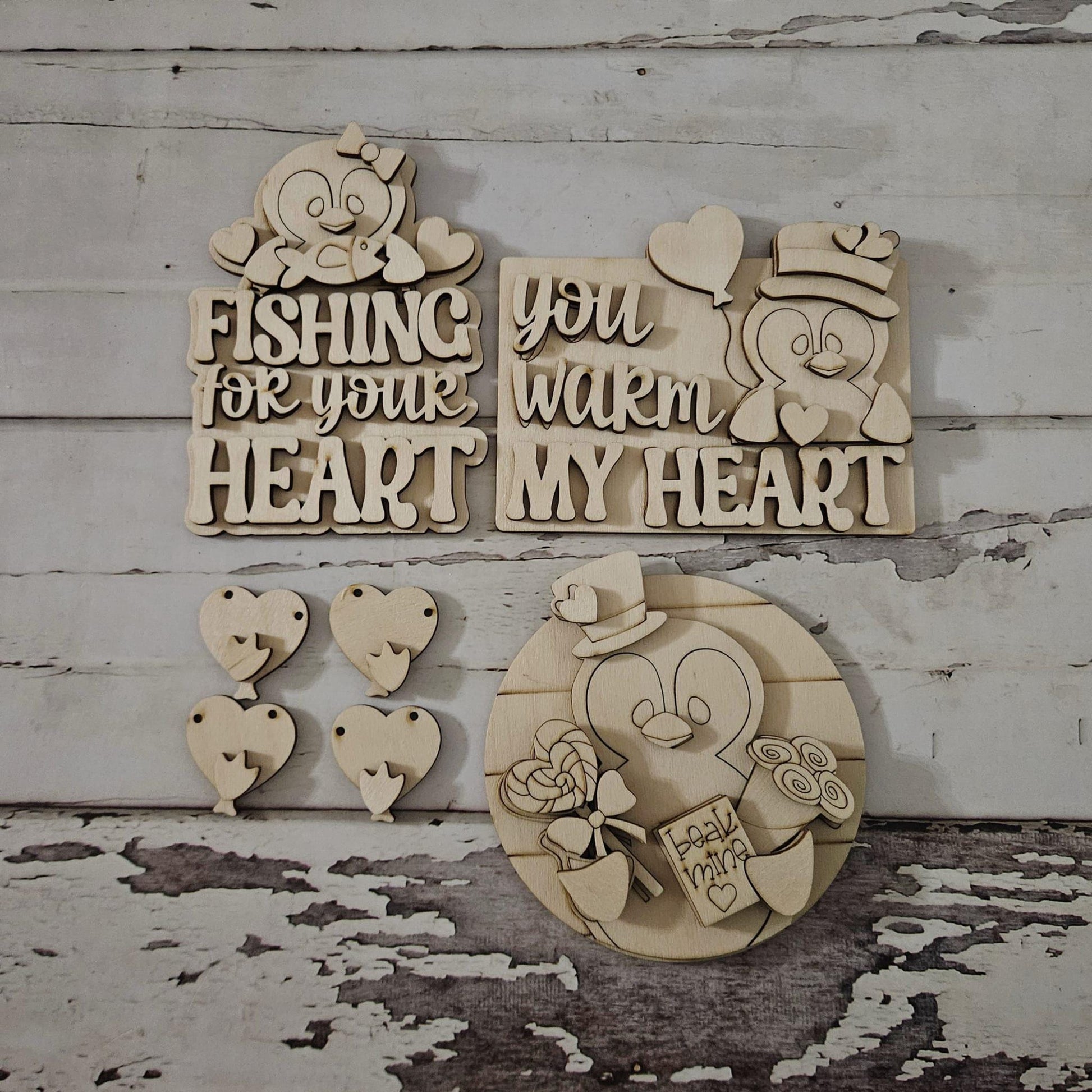 Valentine's day tiered tray decor diy blank, Tiered Tray Decor blank, Wood Craft Kit, Do It Yourself, DIY Craft Kit, 3D Decor