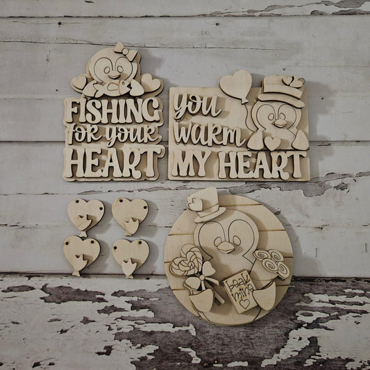 Valentine's day tiered tray decor diy blank, Tiered Tray Decor blank, Wood Craft Kit, Do It Yourself, DIY Craft Kit, 3D Decor