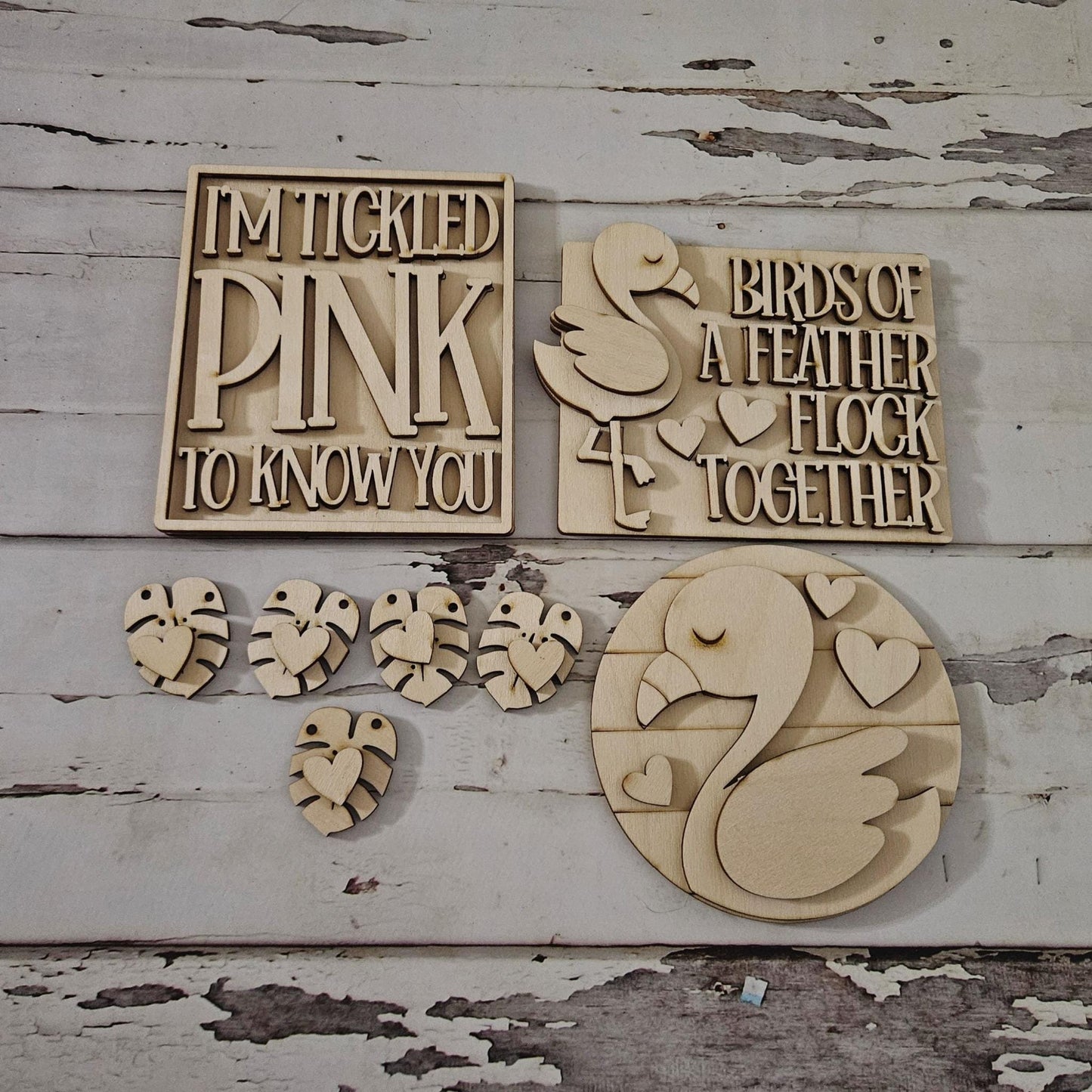 Valentine's day tiered tray decor diy blank, Tiered Tray Decor blank, Wood Craft Kit, Do It Yourself, DIY Craft Kit, 3D Decor,