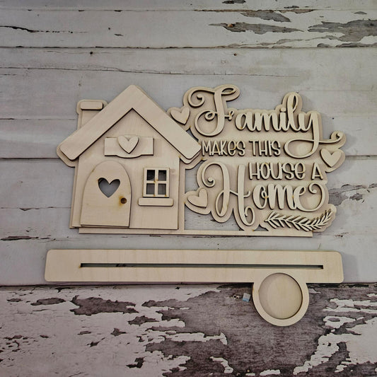 DIY Home Shelf Sitter Kit – Unpainted Tiered Tray Decor