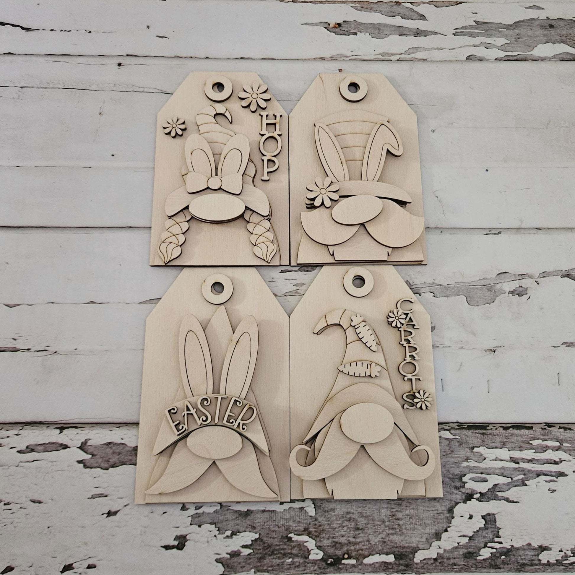 Easter ornaments - DIY Easter ornaments - Make your own Spring ornaments - Blank ornaments - DIY Easter ornaments - DIY - LaserOnTheHill