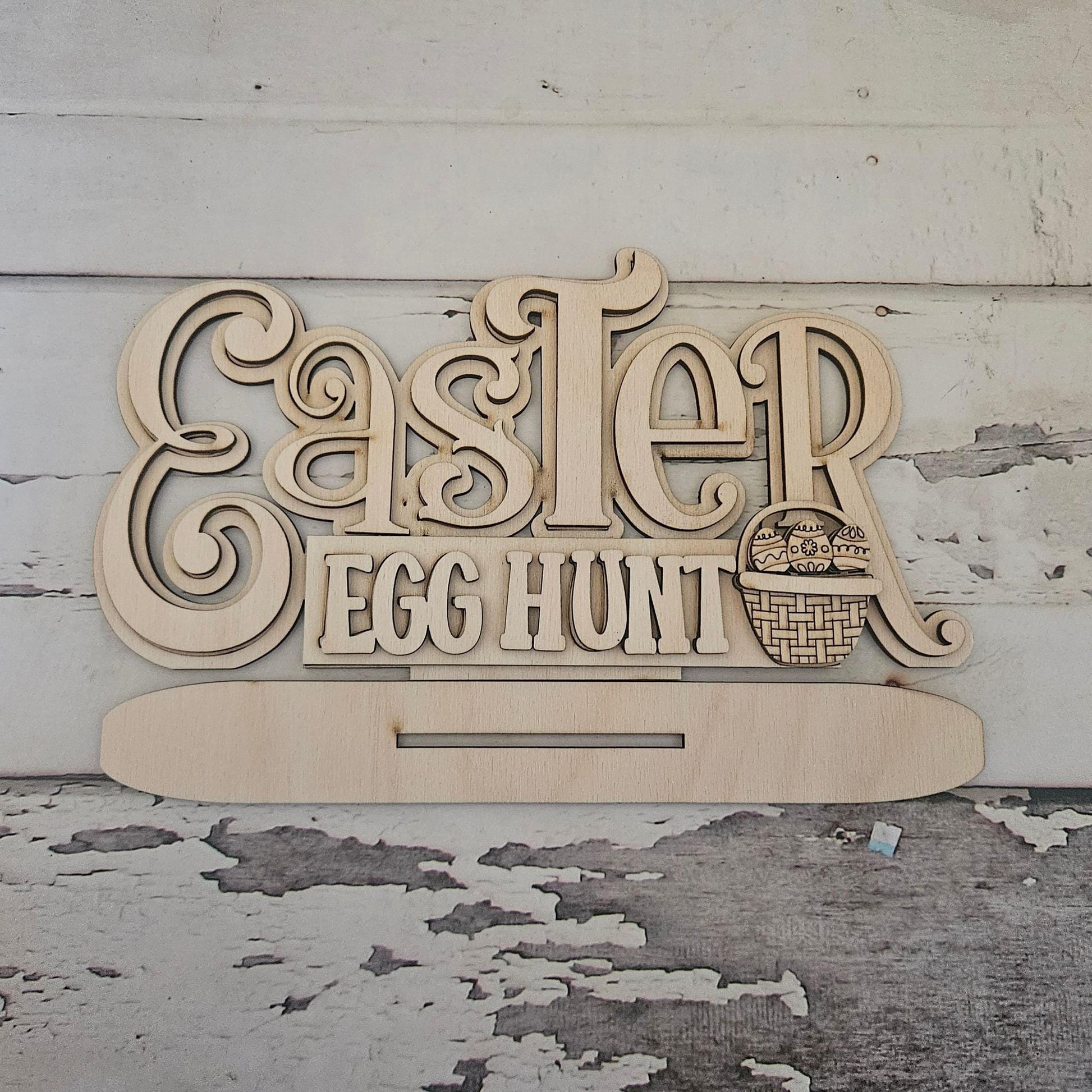 DIY Easter shelf sitter - DIY Spring word art shelf sitter - DIY Easter home decor - diy tiered tray decor - Make your own spring decor