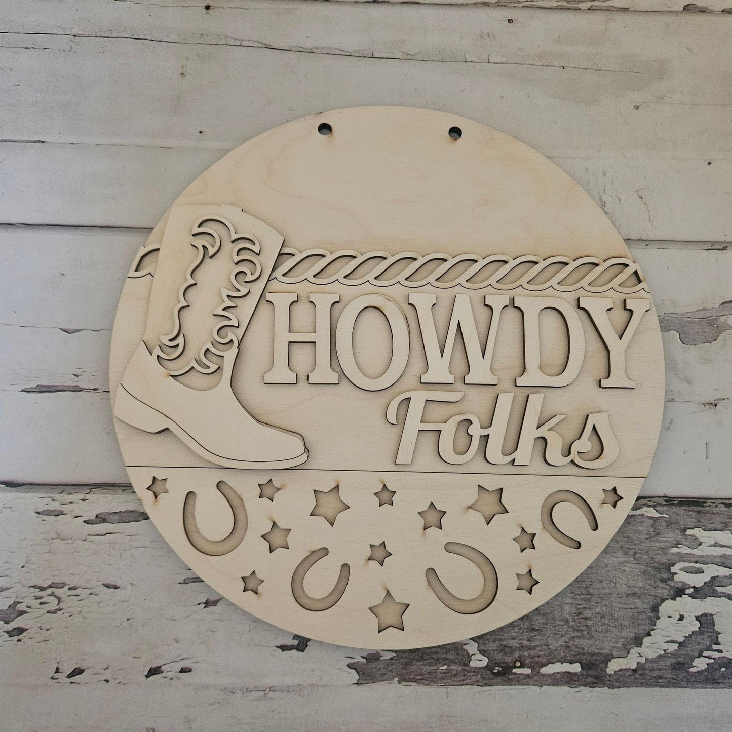 DIY Wood Welcome Door Sign - Unfinished Craft Kit