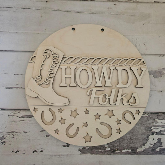 DIY Wood Welcome Door Sign - Unfinished Craft Kit