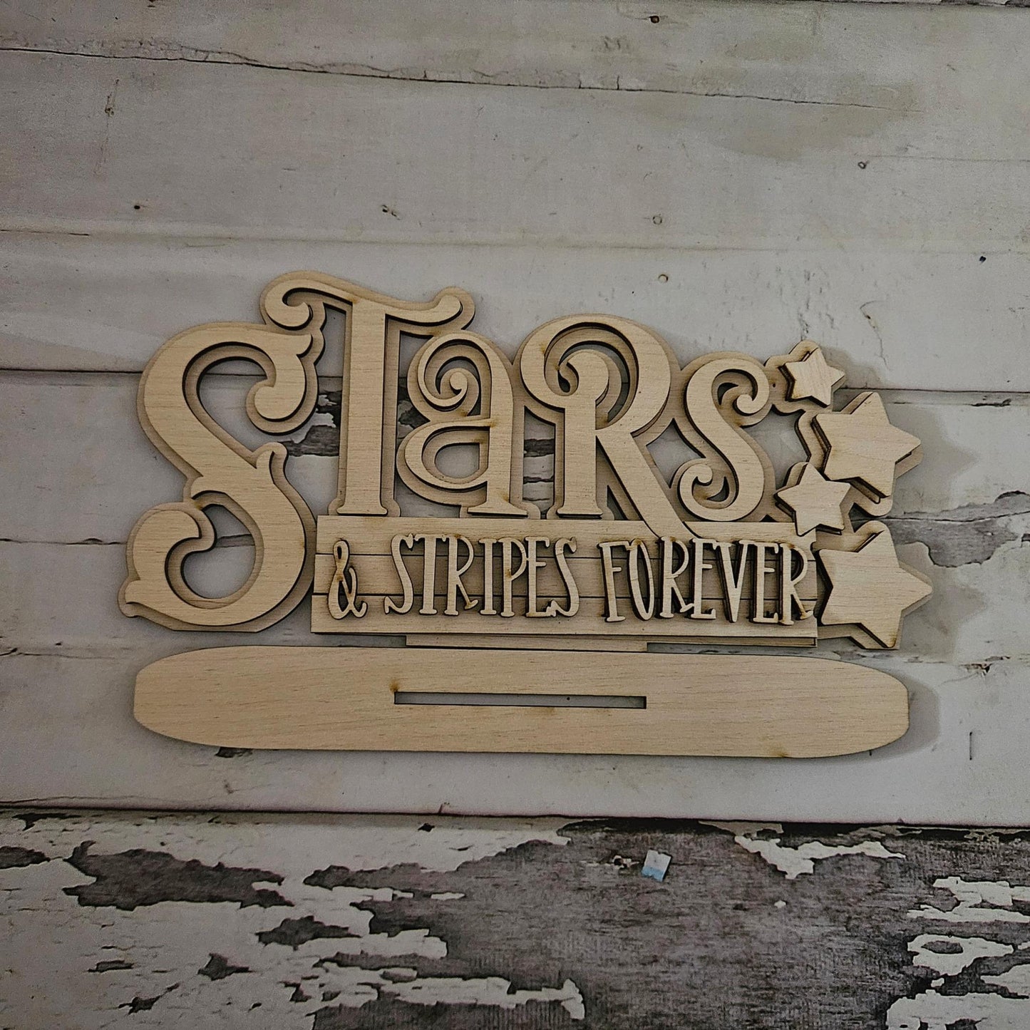 4th of July Gnome Shelf Sitter, DIY Tiered Tray Decor