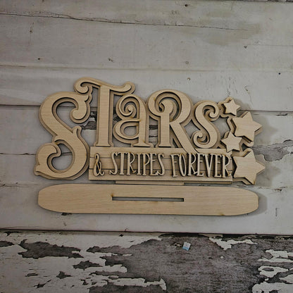 4th of July Gnome Shelf Sitter, DIY Tiered Tray Decor