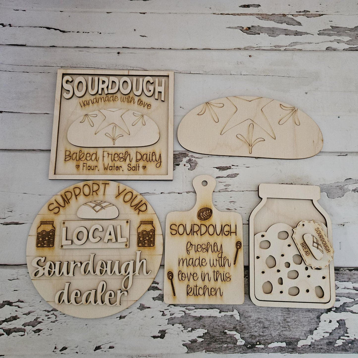 DIY Sourdough tiered tray decor - DIY Sourdough home decor - DIY sourdough wood blanks - diy tiered tray decor - Make your own sourdough