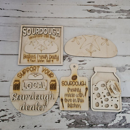 DIY Sourdough tiered tray decor - DIY Sourdough home decor - DIY sourdough wood blanks - diy tiered tray decor - Make your own sourdough
