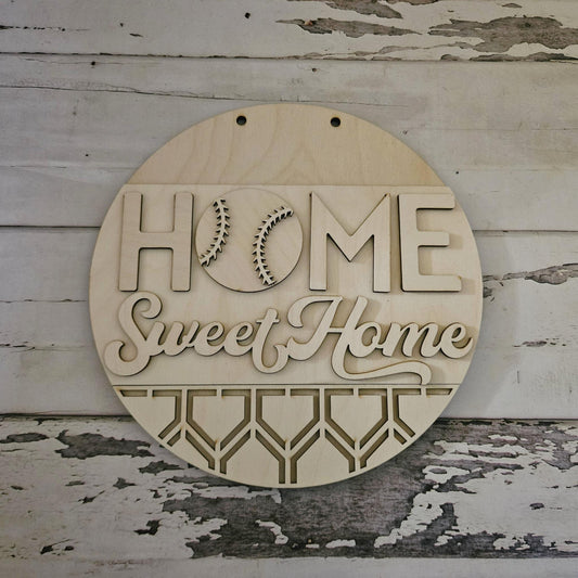 DIY Baseball door sign - DIY Summer Baseball door sign - DIY Baseball door hanger - Make your own baseball door sign - Baseball wood blanks