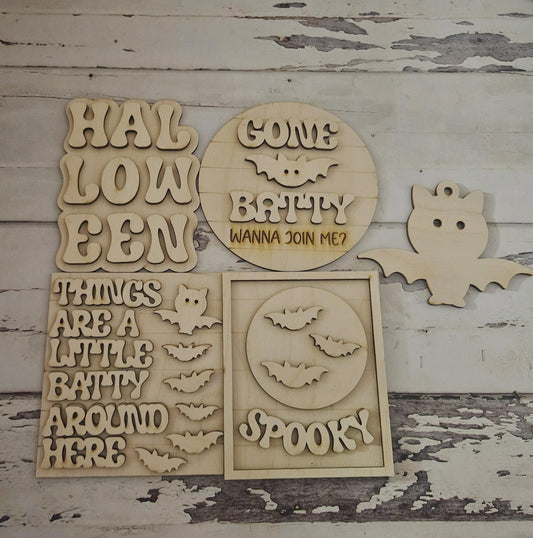 Halloween Tiered Tray Decor Bundle, DIY Wood Blanks