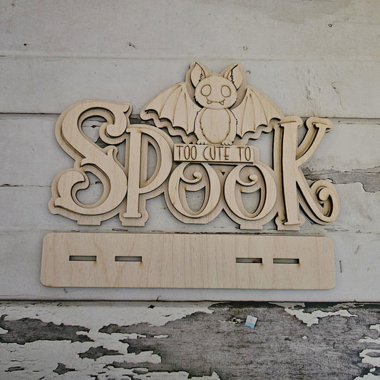 DIY Halloween Gnome Shelf Sitter - Unpainted Wood Blank