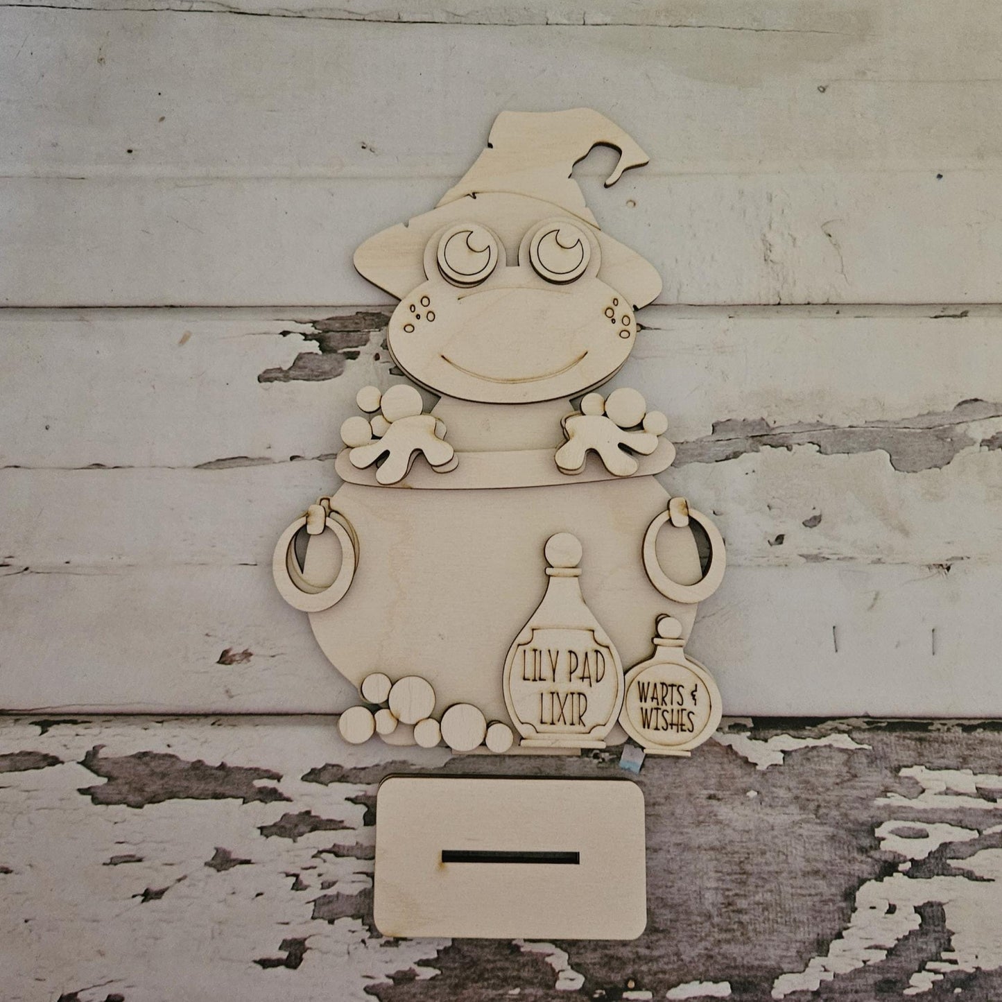 DIY Halloween Gnome Shelf Sitter: Unpainted Wood Blank, Fall Decor