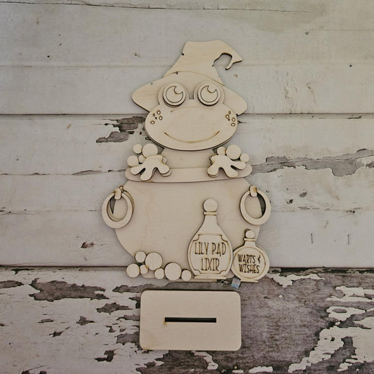 DIY Halloween Gnome Shelf Sitter: Unpainted Wood Blank, Fall Decor