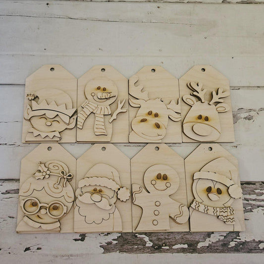 DIY Christmas Ornament Coloring Kit: Kids Wooden Ornaments to Paint