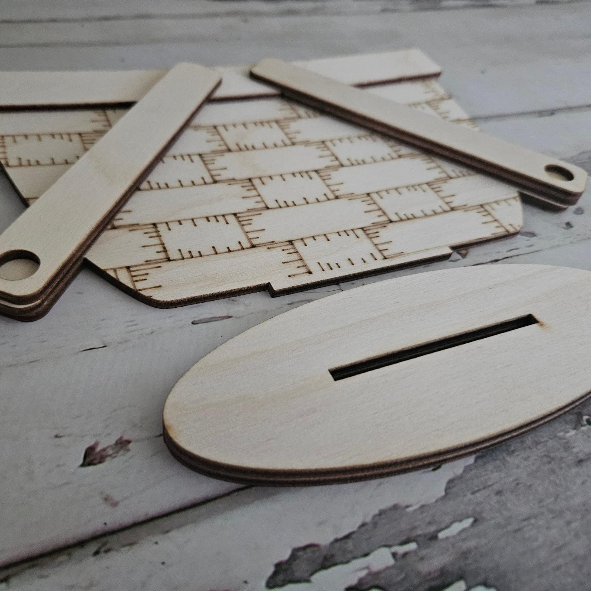 DIY Interchangeable Basket Wood Blank: Tiered Tray Decor
